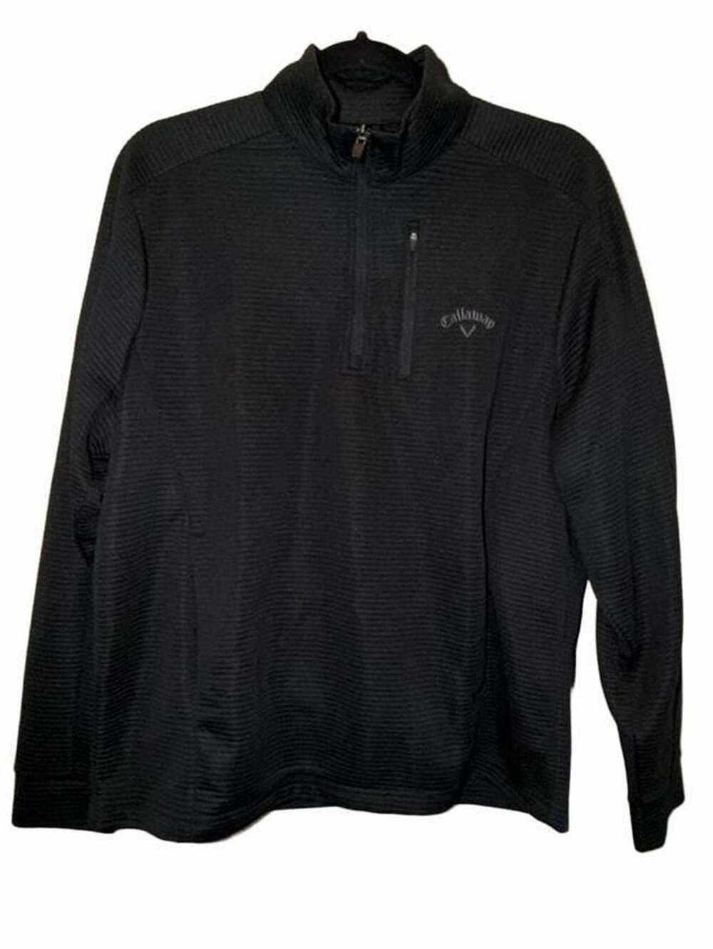 Callaway Men's Size SM Black Ottoman 1/4 Zip Golf Pullover